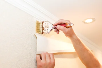 Pose de papier peint à Bazentin — revêtements muraux et toiles de verre